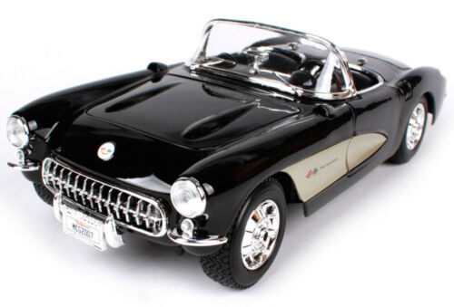 Chevrolet Corvette 1957 Black Maisto 1:18