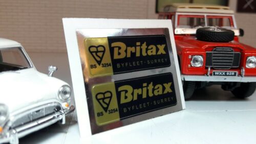 Britax Lyfe-Lok Seatbelt Seat Belt Clasp Buckle Decal Sticker Classic Land Rover