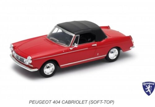 Peugeot 404 Rouge Cabriolet Welly 1:24