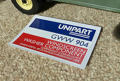 Unipart Windscreen Washer Bottle Decal