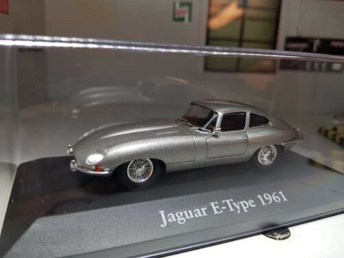 Jaguar E Type argent 1:43 1961 coupé IXO ATLAS Miniature modèle en boîte