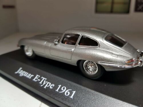 Jaguar E Type Silber 1:43 1961 Coupé IXO ATLAS Druckgussmodell, verpackt