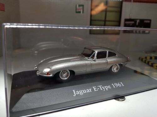 Jaguar E Type Silber 1:43 1961 Coupé IXO ATLAS Druckgussmodell, verpackt
