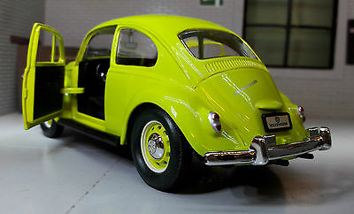 VW 1500 Beetle 1967 Voiture Vert Citron 24202 Road Signature 1:24