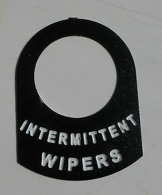 Land Rover Series 2 2a 2b Metal Switch Tag "Intermittent Wipers"