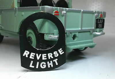 Land Rover Series 1 2 2a 2b 3 Metal Switch Tag "Reverse Light"