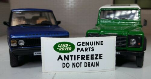 Range Rover Classic Defender TDi 300Tdi Radiator Decal Label Antifreez ...