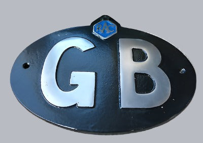 Classique vintage RAC Noir GB Grande-Bretagne Touring Badge/Signe