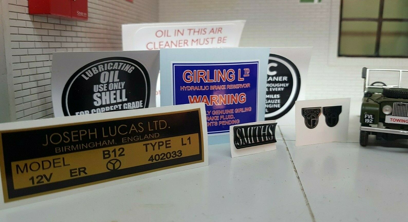 Land Rover Series 1 80 86 107 Engine Bay Heater Label Decal Sticker Se ...