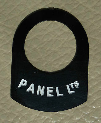 Land Rover Series 1 2 2a 2b 3 Metal Switch Tag "Panel Lts"