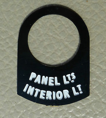 Land Rover Series 1 2 2a 2b Metal Switch Tag "Panel Lts Interior Lts"