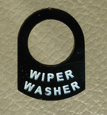 Land Rover Series 1 2 2a 2b Metal Switch Tag "Wiper Washer"