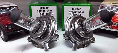 Land Rover 589783 12v OEM Genuine Lucas Headlight Headlamp Bulbs x2