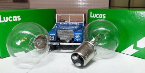 Land Rover Series 1 80 1948-50 OEM Genuine Lucas Headlight Headlamp Bulbs x2