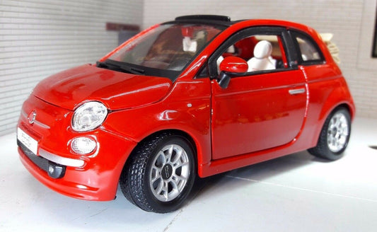 Fiat 2007 500C Cabriolet 22117 Burago 1:24