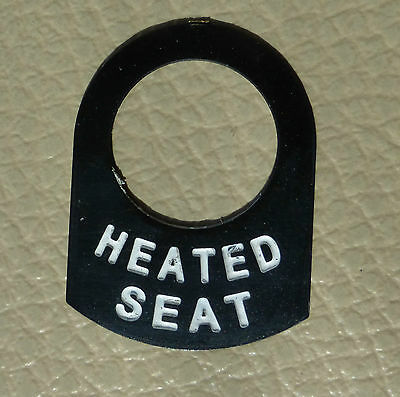 Land Rover Series 1 2 2a 2b 3 Metal Switch Tag "Heated Seat"