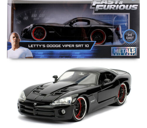 Dodge Viper SRT-10 Letty Fast And Furious 7 Noir Jada 1:24