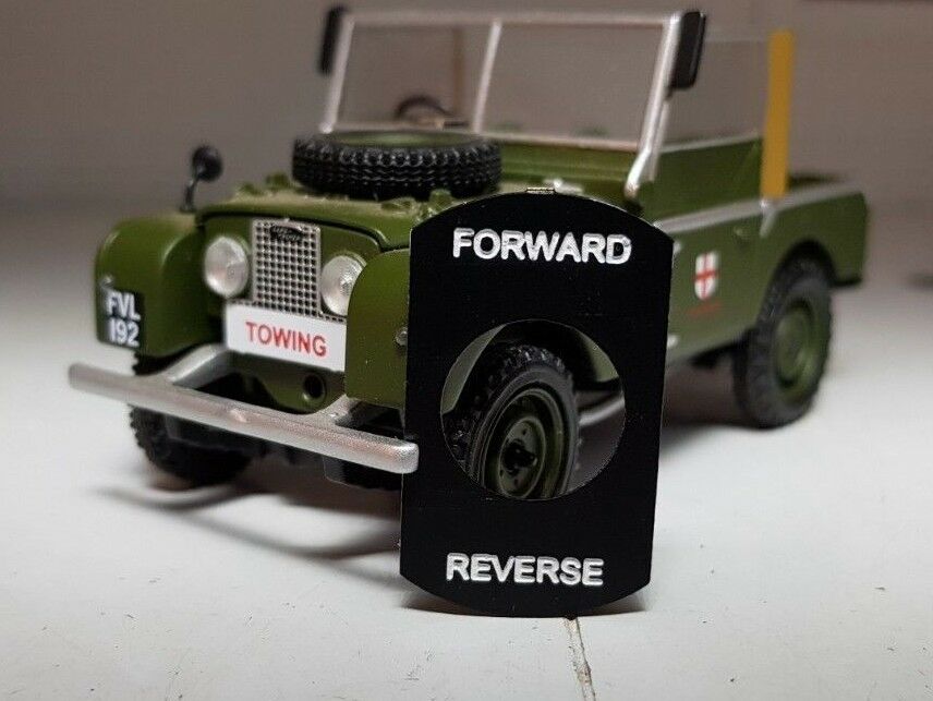 Toylander Land Rover Series 1 2 2a 3 Échelle gravée Forward Reverse Switch Tag Tab