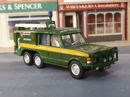 Range Rover RAF Green Airport Airfield Rescue Fire Engine Model TACR2 1:76