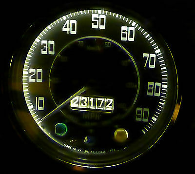 Triumph TR2 TR3 TR4 TR5 TR6 SPITFIRE LED Instrument xénon ampoule blanche mise à niveau x2