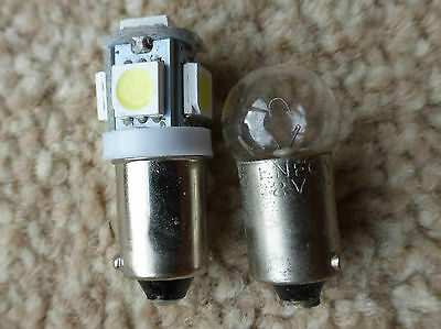 Ford Zodiac MCC BA9s 643 Dash Instrument Panel LED Light bulbs x6 12v 2.2w