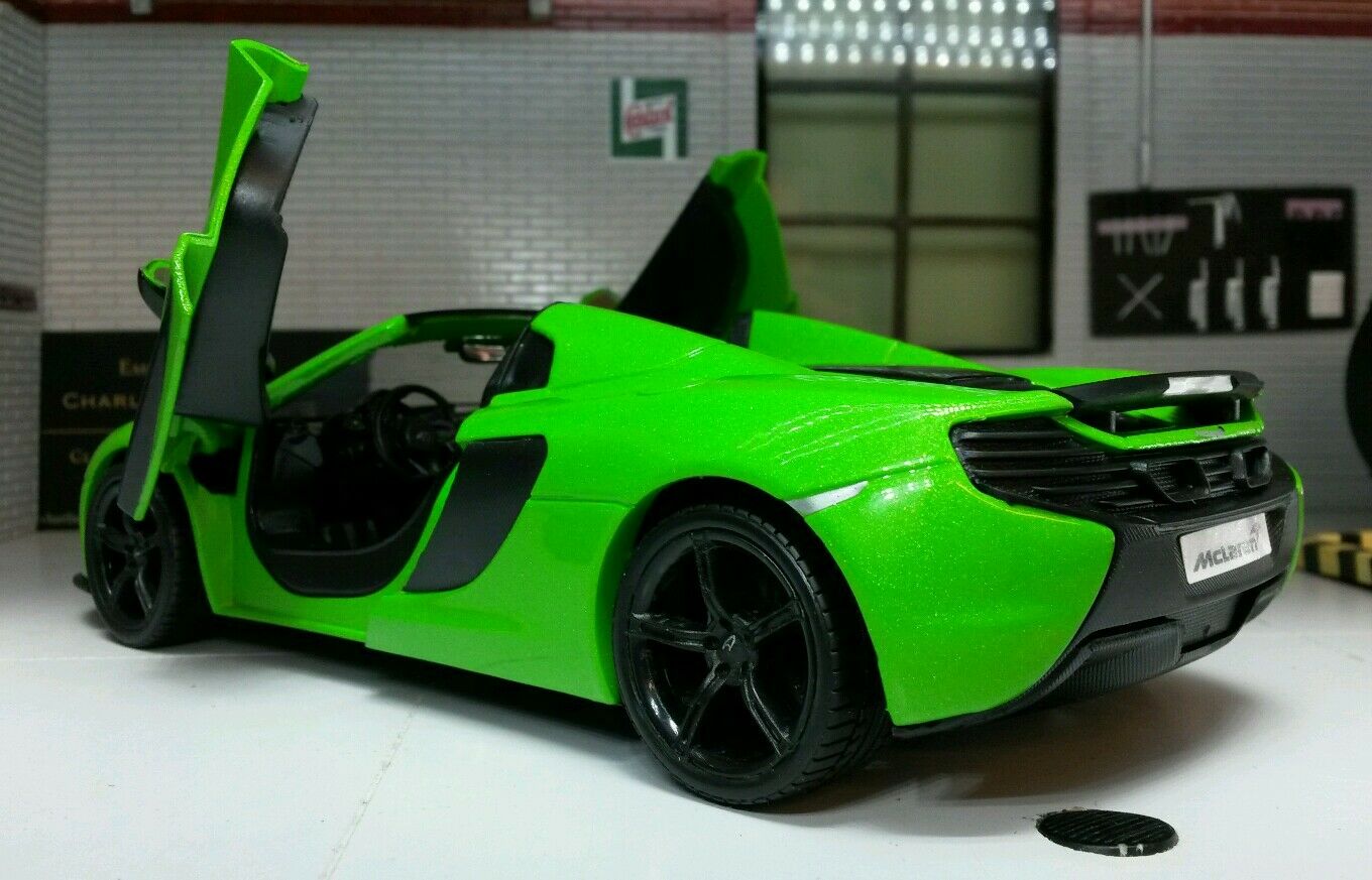 Modellino In Miniatura McLaren 650 1/24 Motormax S Spider Metallico - Foto 6