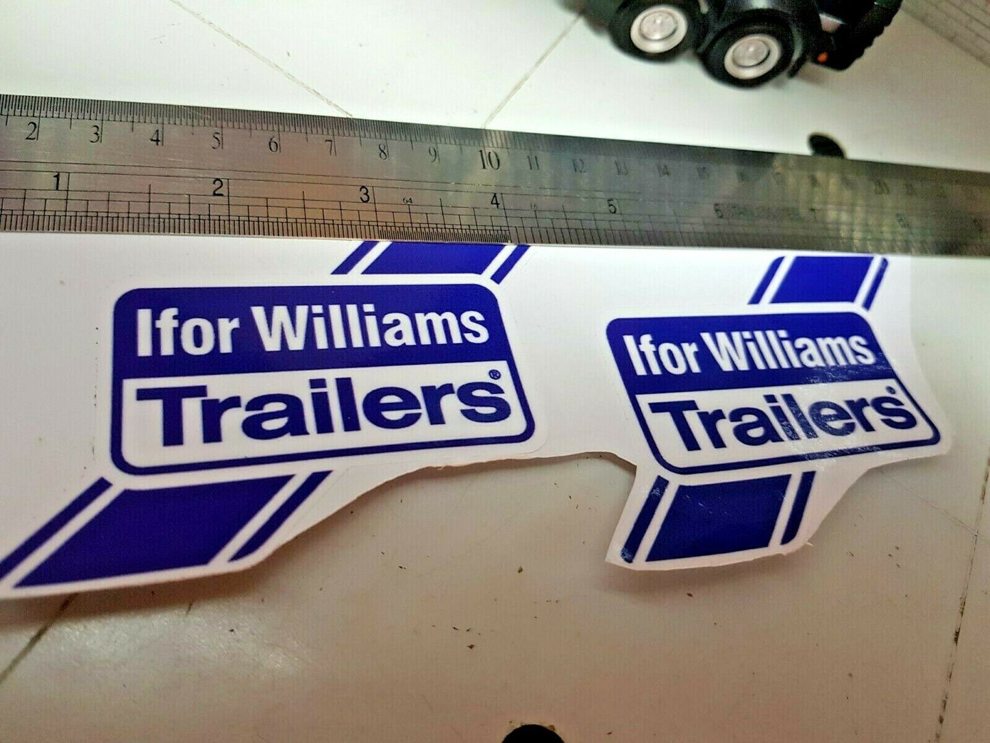 Ifor Williams OEM Livestock Tipping Tiltbed Trailer Mudguard Decals Stickers x2