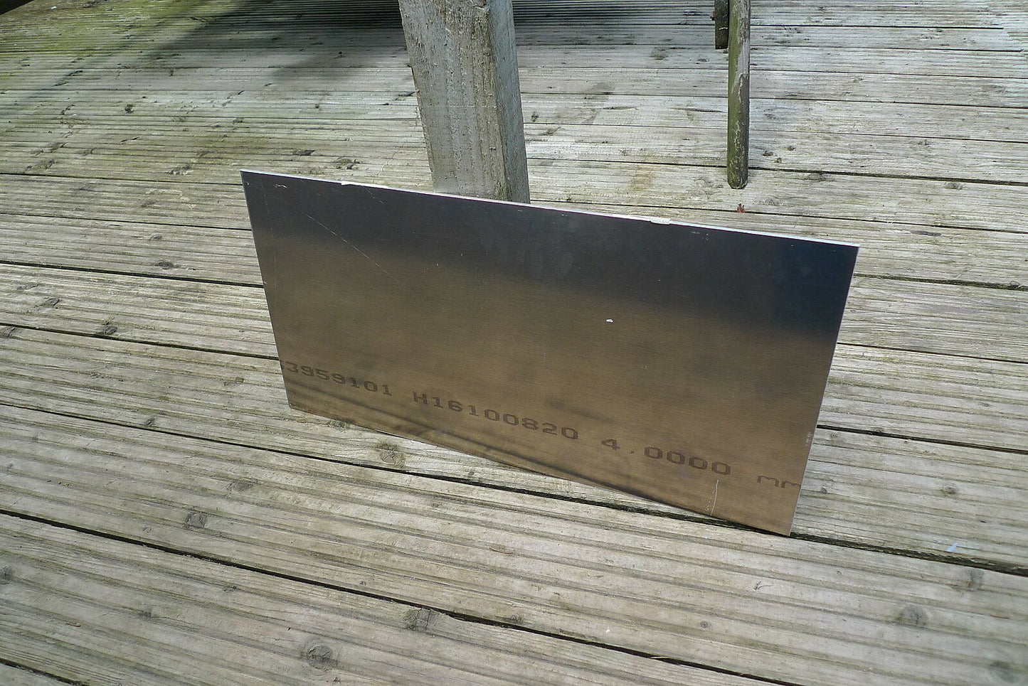 Aluminium Alloy Plate / Sheet Metal - Marine 5083 Grade - 590mm x 300mm x 4mm