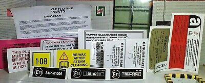 Range Rover Classic VM Diesel Decal Sticker Label Engine Bay Set 1986-92