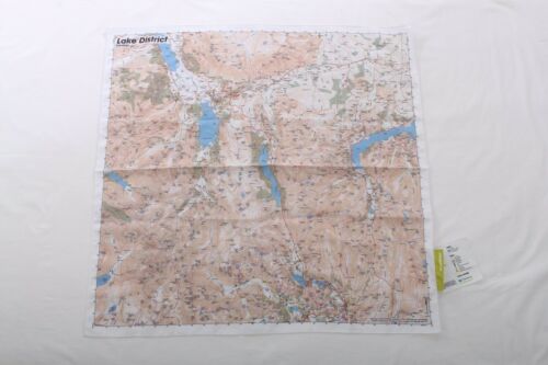 Carte lavable imprimée en tissu Lake District Central par Splashmaps