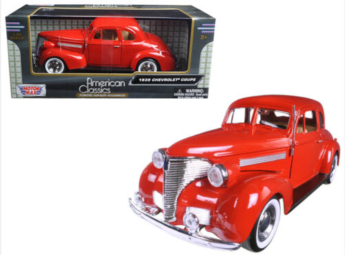 Chevrolet 1939  Coupe IMPERFECT BOX Motormax 1:24