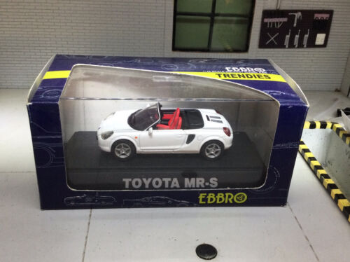 Toyota MR2 MR-S W30 Roadster modèle échelle 1:43 blanc Spyder voiture moulée sous pression Ebbro