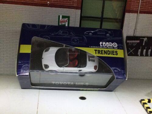 Toyota MR2 MR-S W30 Roadster modèle échelle 1:43 blanc Spyder voiture moulée sous pression Ebbro
