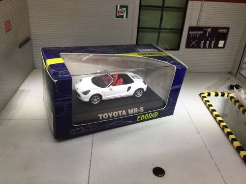 Toyota MR2 MR-S W30 Roadster 1:43 Scale Model White Spyder Diecast Car Ebbro