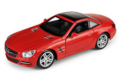 1:24 Mercedes SL500 Red 2012 24041 Detailed Welly G LGB Scale Diecast Model Car