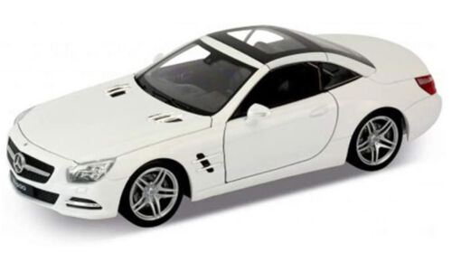 1:24 Mercedes SL500 ROOF UP White2012 24041 Welly Scale Diecast Model Car