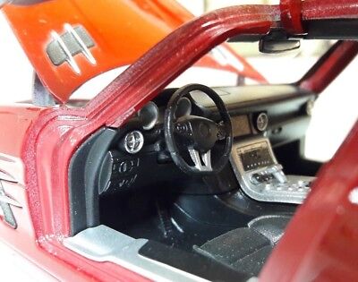 Mercedes Gull Wing V8 SLS AMG G Échelle 1:24 Welly Blanc Modèle de voiture moulé sous pression