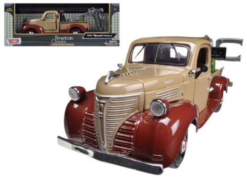 Plymouth 1941 Wrecker Tow Recovery Lorry Pickup Truck Motormax 1:24