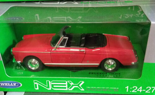 Peugeot 404 Red Cabriolet Welly 22494 1:24