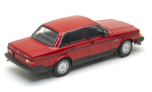 1:24 Volvo 240 DL Red GL GLE 1986 Saloon Welly 24102 Diecast Scale Model Car
