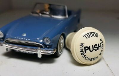 Tudor Type Dash Manual Pump Windscreen Washer Knob Cream Ivory