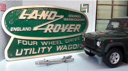 Insigne de baignoire bronze/vert Land Rover Heritage Utility 
