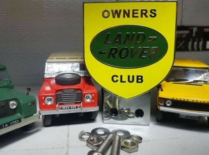 Land Rover Owners Club Calandre du panneau avant Badge et accessoires classiques