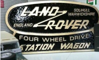 Land Rover Heritage Brass/Bronze Station Wagon Badge Solihull 332670