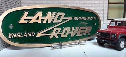 Land Rover Bronze/Green Grill/Tub Heritage Front Badge Birmingham
