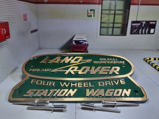 Land Rover Laiton Bronze/Vert Station Wagon Badge Solihull 332670