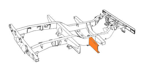 Land rover series chassis shop parts