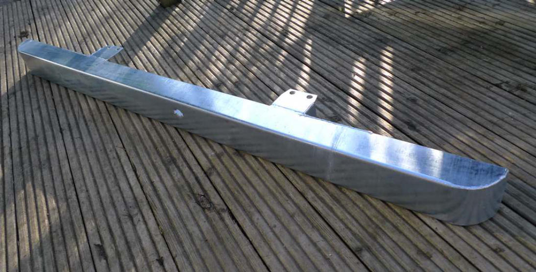 Land Rover Series 2 2a 3 Galvanised Front Bumper.