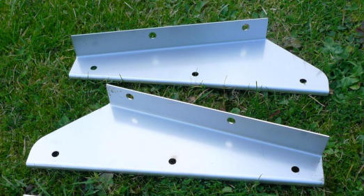 Land Rover Defender Stainless Front Mud Flap Brackets
